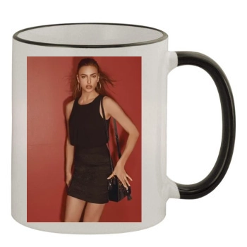 Irina Shayk 11oz Colored Rim & Handle Mug