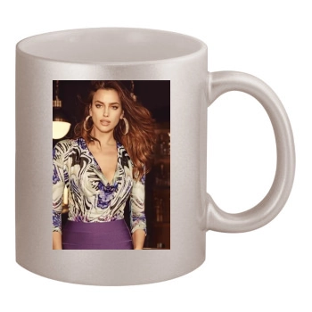 Irina Shayk 11oz Metallic Silver Mug