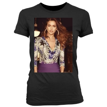 Irina Shayk Women's Junior Cut Crewneck T-Shirt