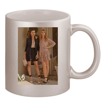 Irina Shayk 11oz Metallic Silver Mug