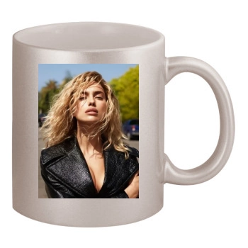 Irina Shayk 11oz Metallic Silver Mug