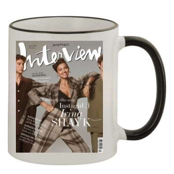 Irina Shayk 11oz Colored Rim & Handle Mug