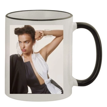 Irina Shayk 11oz Colored Rim & Handle Mug