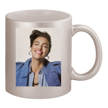 Irina Shayk 11oz Metallic Silver Mug