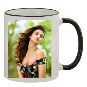 Irina Shayk 11oz Colored Rim & Handle Mug