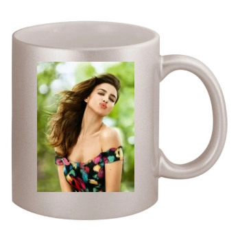 Irina Shayk 11oz Metallic Silver Mug