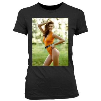 Irina Shayk Women's Junior Cut Crewneck T-Shirt