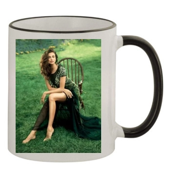 Irina Shayk 11oz Colored Rim & Handle Mug