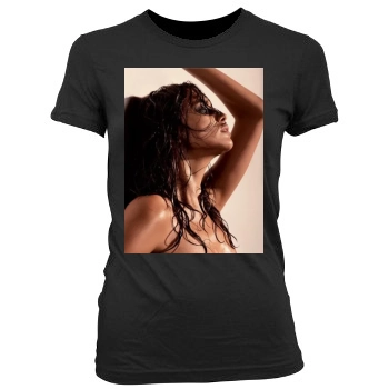 Irina Shayk Women's Junior Cut Crewneck T-Shirt