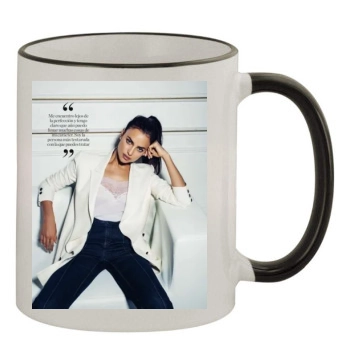 Irina Shayk 11oz Colored Rim & Handle Mug