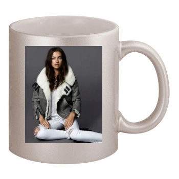 Irina Shayk 11oz Metallic Silver Mug