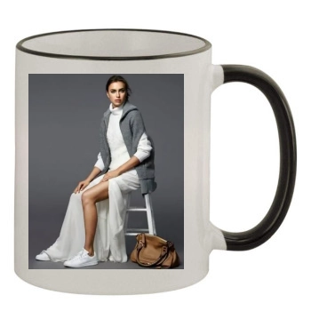 Irina Shayk 11oz Colored Rim & Handle Mug