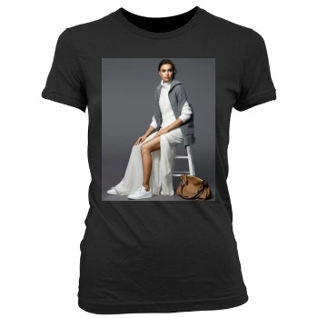 Irina Shayk Women's Junior Cut Crewneck T-Shirt