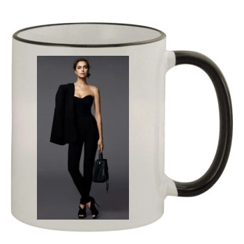 Irina Shayk 11oz Colored Rim & Handle Mug