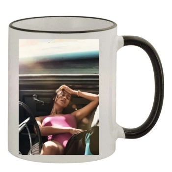 Irina Shayk 11oz Colored Rim & Handle Mug