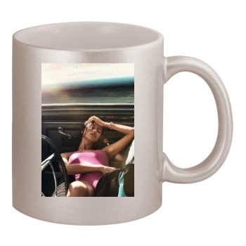 Irina Shayk 11oz Metallic Silver Mug