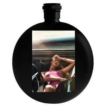 Irina Shayk Round Flask