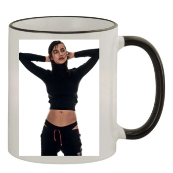 Irina Shayk 11oz Colored Rim & Handle Mug