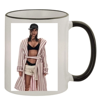 Irina Shayk 11oz Colored Rim & Handle Mug