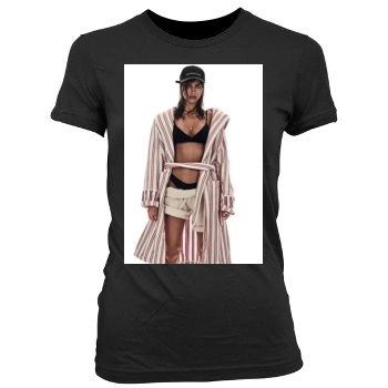 Irina Shayk Women's Junior Cut Crewneck T-Shirt