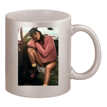 Irina Shayk 11oz Metallic Silver Mug