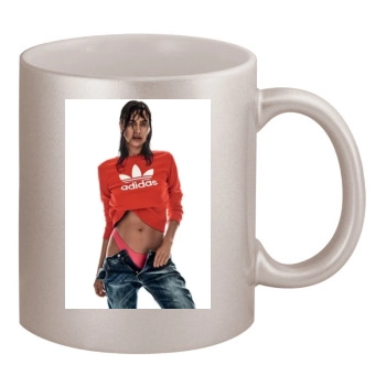 Irina Shayk 11oz Metallic Silver Mug