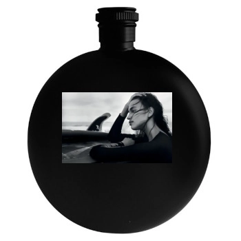 Irina Shayk Round Flask