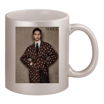 Irina Shayk 11oz Metallic Silver Mug