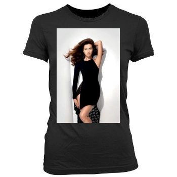 Irina Shayk Women's Junior Cut Crewneck T-Shirt