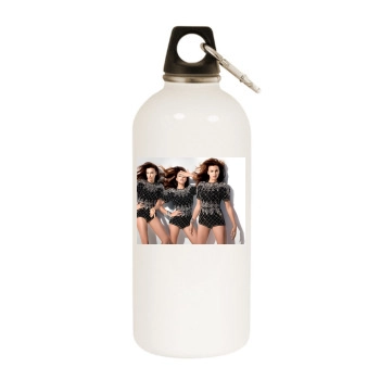 Irina Shayk White Water Bottle With Carabiner