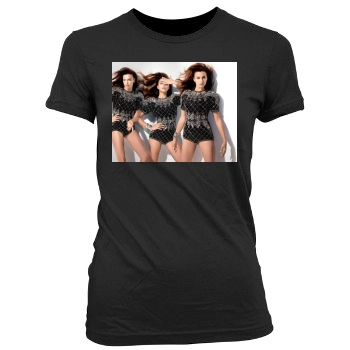 Irina Shayk Women's Junior Cut Crewneck T-Shirt