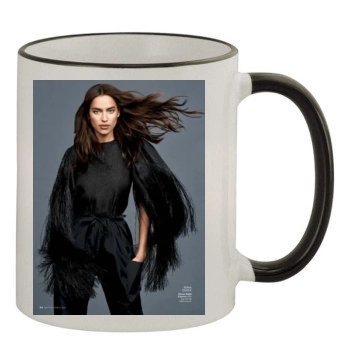 Irina Shayk 11oz Colored Rim & Handle Mug