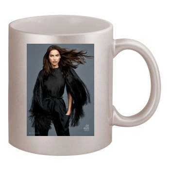 Irina Shayk 11oz Metallic Silver Mug