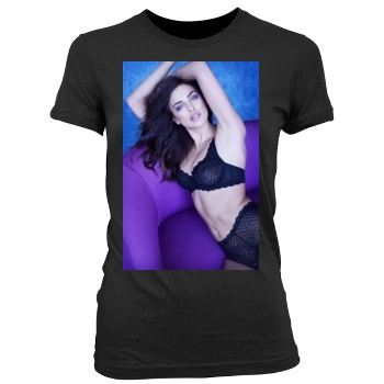 Irina Shayk Women's Junior Cut Crewneck T-Shirt