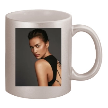 Irina Shayk 11oz Metallic Silver Mug