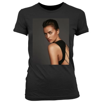 Irina Shayk Women's Junior Cut Crewneck T-Shirt