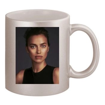 Irina Shayk 11oz Metallic Silver Mug