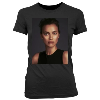 Irina Shayk Women's Junior Cut Crewneck T-Shirt