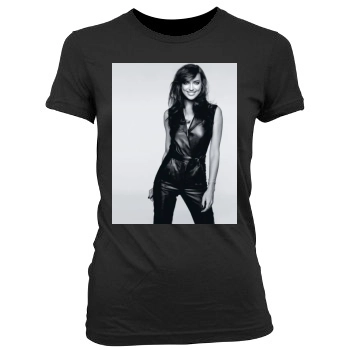 Irina Shayk Women's Junior Cut Crewneck T-Shirt