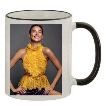 Irina Shayk 11oz Colored Rim & Handle Mug