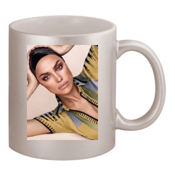 Irina Shayk 11oz Metallic Silver Mug