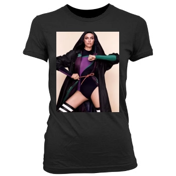 Irina Shayk Women's Junior Cut Crewneck T-Shirt