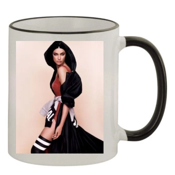 Irina Shayk 11oz Colored Rim & Handle Mug