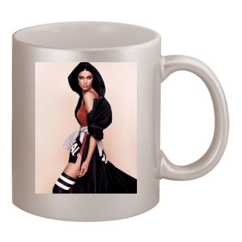 Irina Shayk 11oz Metallic Silver Mug