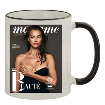 Irina Shayk 11oz Colored Rim & Handle Mug