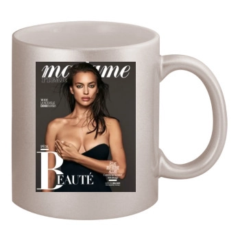 Irina Shayk 11oz Metallic Silver Mug