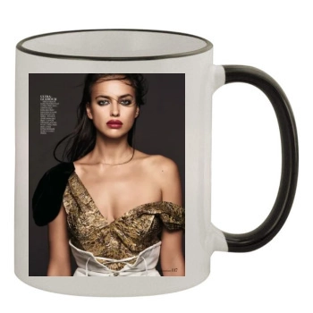 Irina Shayk 11oz Colored Rim & Handle Mug