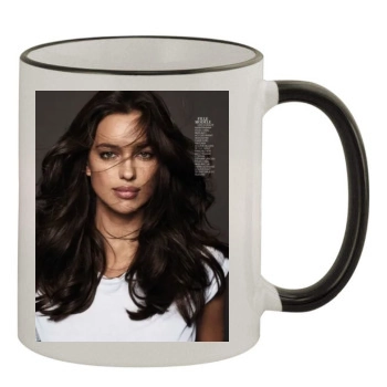 Irina Shayk 11oz Colored Rim & Handle Mug