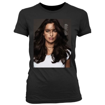 Irina Shayk Women's Junior Cut Crewneck T-Shirt