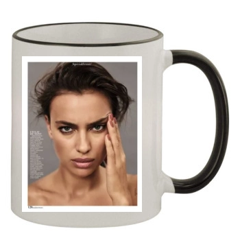 Irina Shayk 11oz Colored Rim & Handle Mug